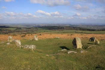 Mardon Down Cairn Circle, Moretonhampstead, Dartmoor National Park